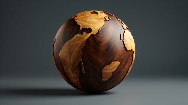 3d earth planet shape