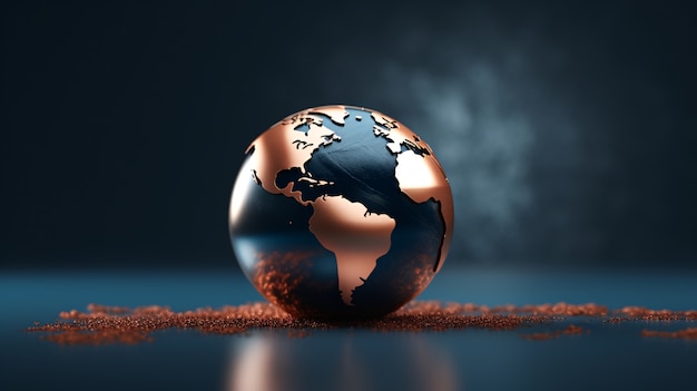 Free Photo 3d earth planet shape