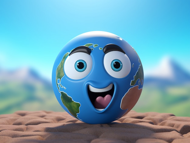 Free photo 3d earth planet shape