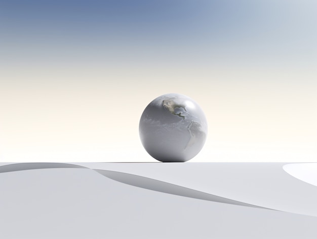 Free photo 3d earth planet shape