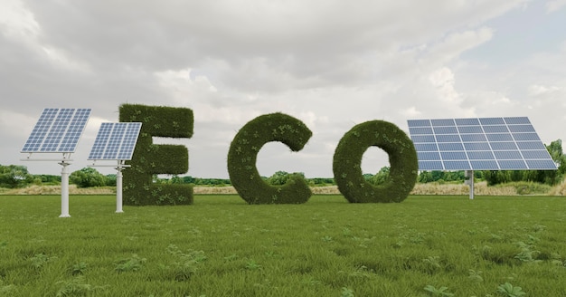 Free photo 3d eco project for environment