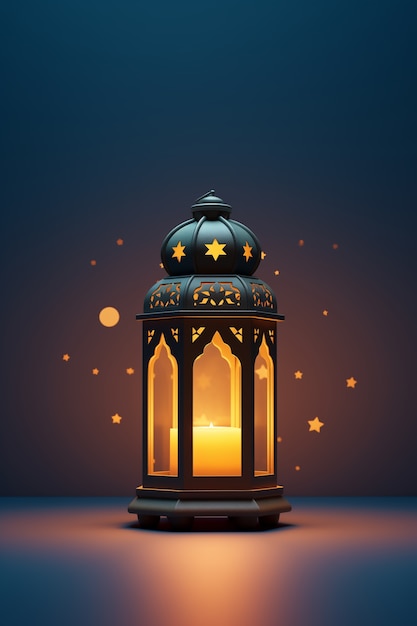 Free Photo 3d elements for islamic ramadan celebration