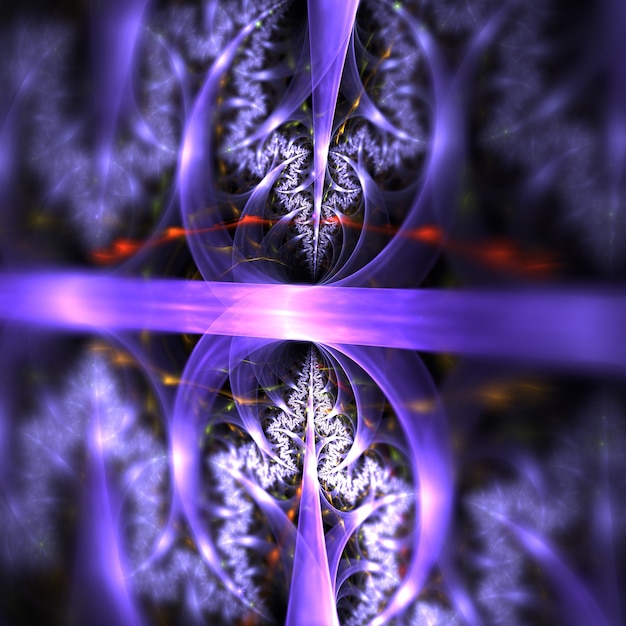 Free photo 3d fractal shapes background