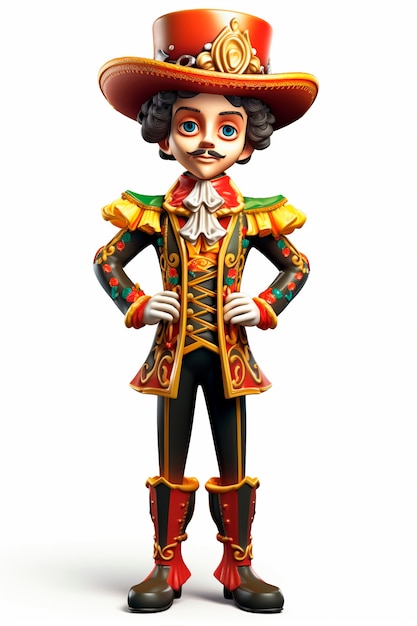 3d fun  carnival character