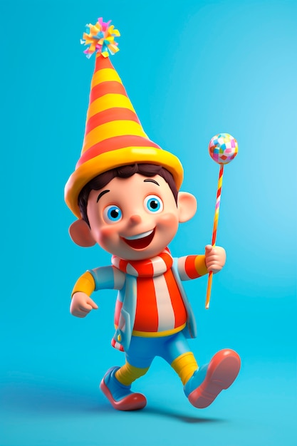 3d fun  carnival character