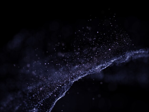 3D futuristic background with particle design