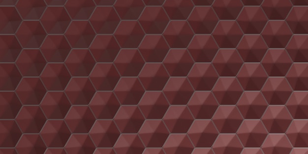 Free photo 3d geometric abstract hexagonal wallpaper background