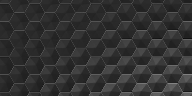 Free photo 3d geometric abstract hexagonal wallpaper background