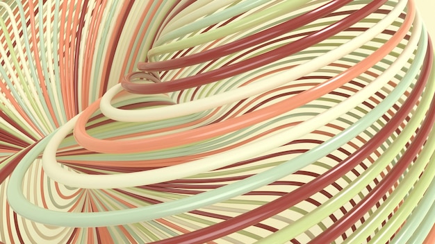 Free photo 3d geometric abstract twist background