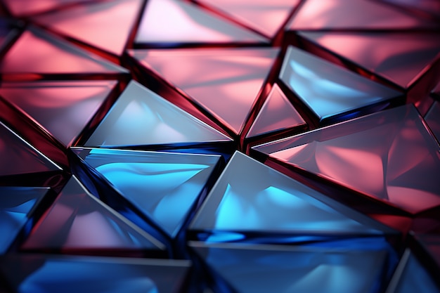 Free Photo 3d geometric shapes in indoors background