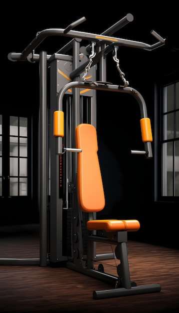 Free photo 3d gym equipment