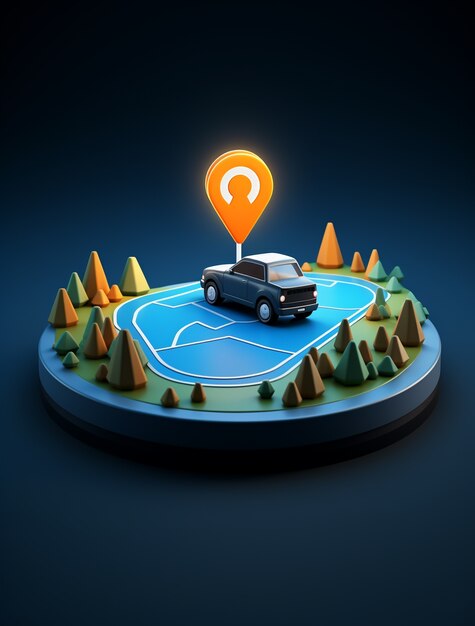 3d icon for traveling and vacation