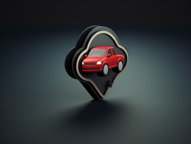 3d icon for traveling and vacation