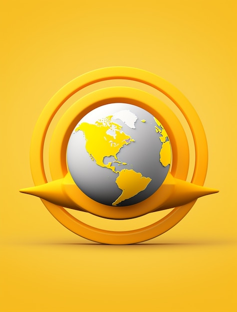 Free Photo 3d icon for traveling and vacation