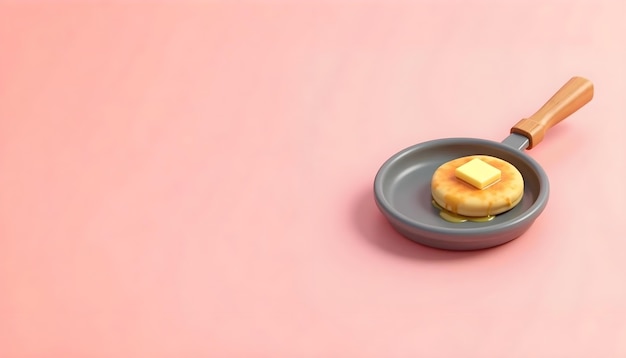 3d illustrated fried food