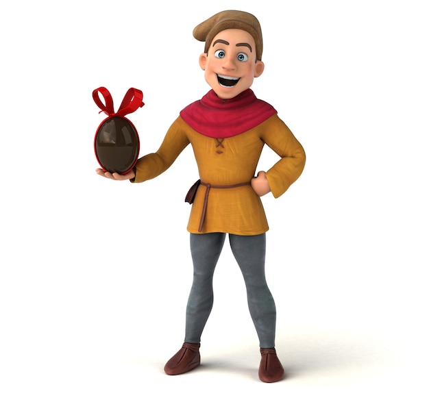 Free Photo 3d illustration of a medieval historical character