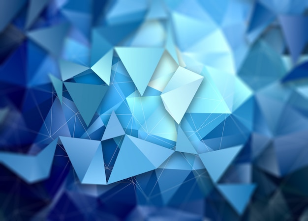 Free Photo 3d low poly abstract background