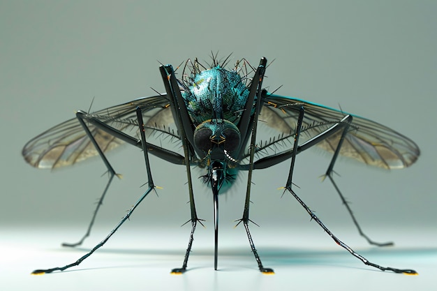 Free photo 3d mosquito in studio