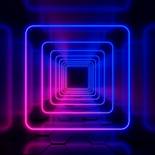 Free photo 3d neon lights background