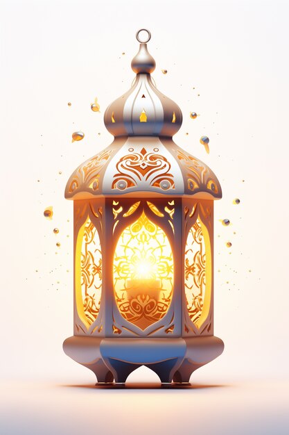 3d ramadan celebration lantern