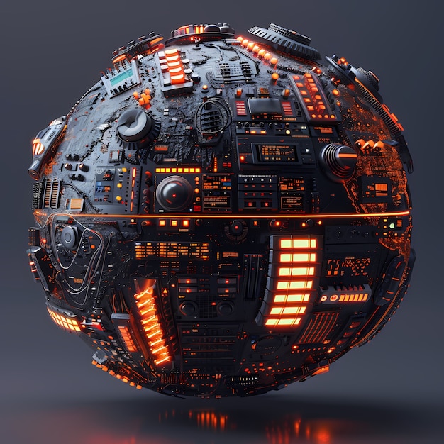 Free photo 3d realistic globe with musical elements