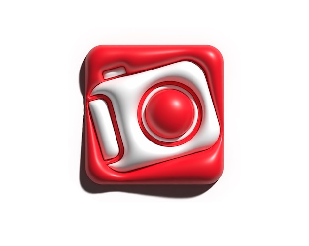 Free Photo 3d render camera icon