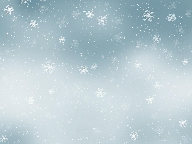 3D render of a Christmas snowy background