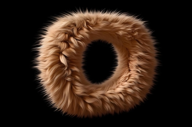 Free photo 3d render furry circle