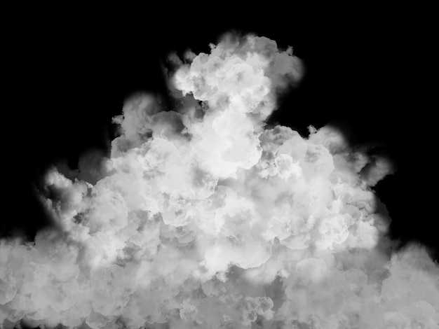 3D render of a smoke cloud effect