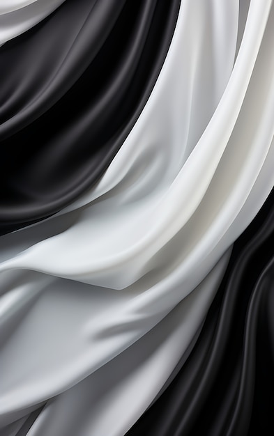 3d rendering of abstract black and white background