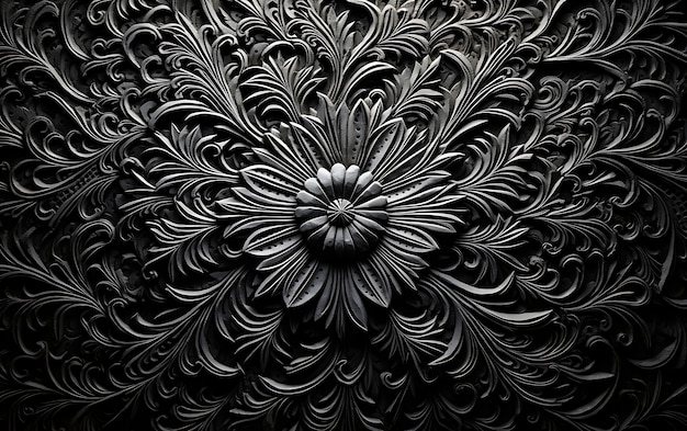 3d rendering of abstract black and white background