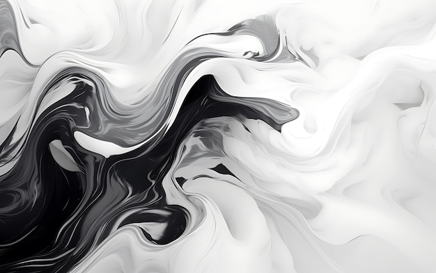 3d rendering of abstract black and white background