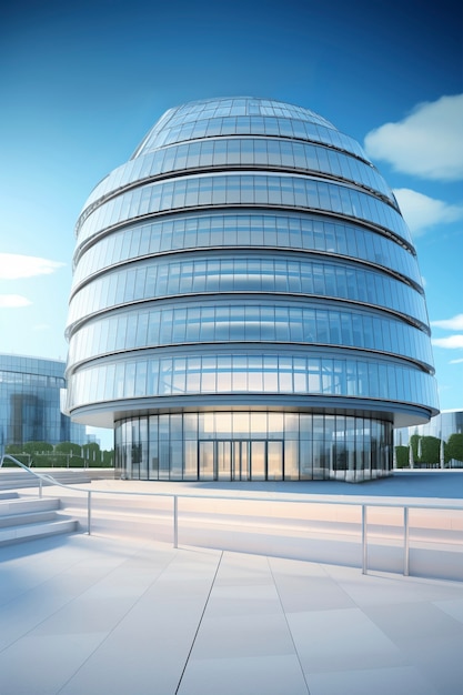 3d rendering of abstract building