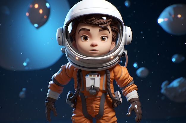 Free photo 3d rendering of astronaut