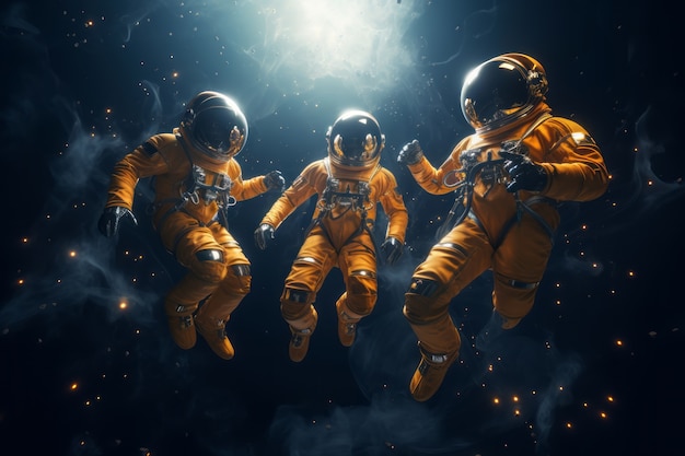 Free photo 3d rendering of astronaut