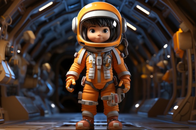 Free photo 3d rendering of astronaut