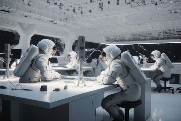 Free Photo 3d rendering of astronaut