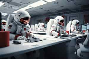 Free photo 3d rendering of astronaut