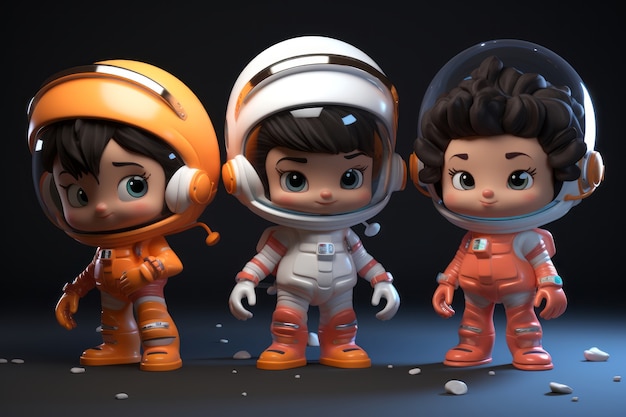 Free photo 3d rendering of astronaut