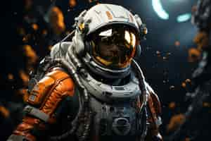 Free photo 3d rendering of astronaut