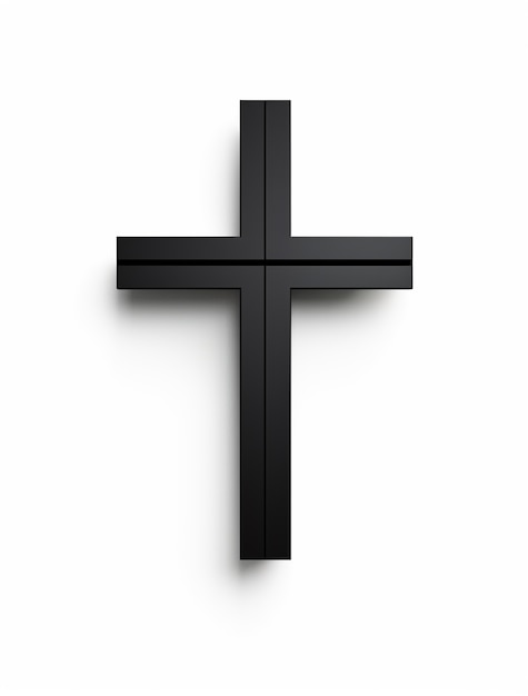 3d rendering of black cross