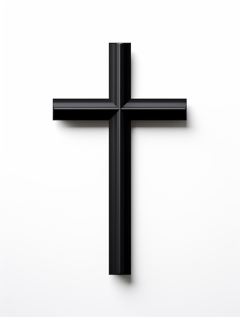 3d rendering of black cross