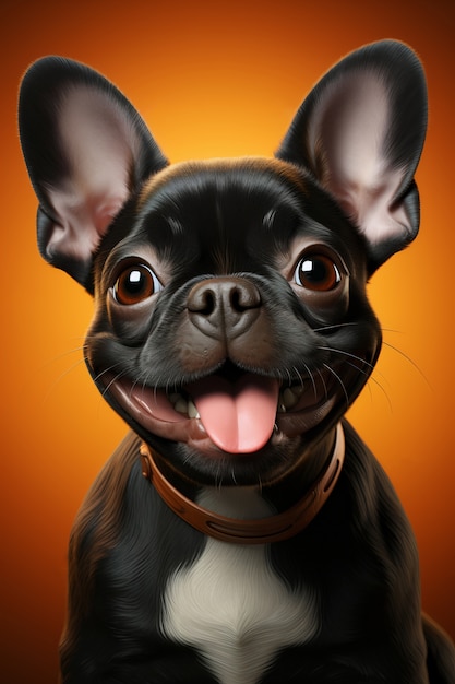 Free Photo 3d rendering of cartoon like dog