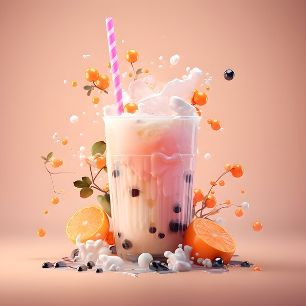 3d rendering of chinese reunion dinner drink