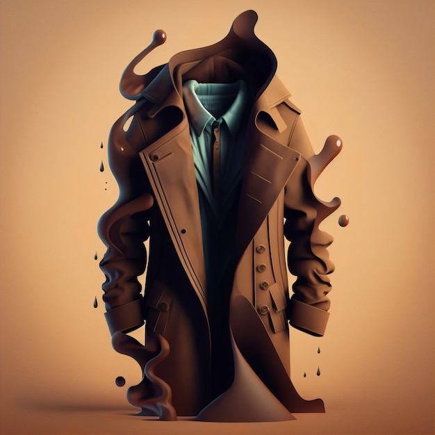 Free Photo 3d rendering of coat melting