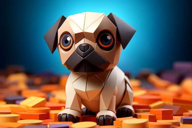 Free Photo 3d rendering of dog toy