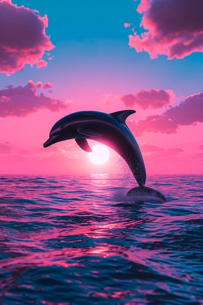 3d rendering of dolphin