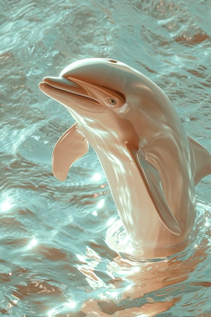 Free photo 3d rendering of dolphin