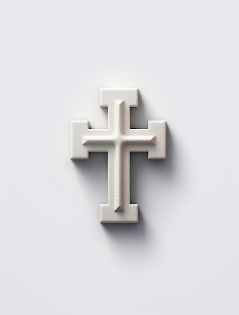 Free Photo 3d rendering of elegant cross