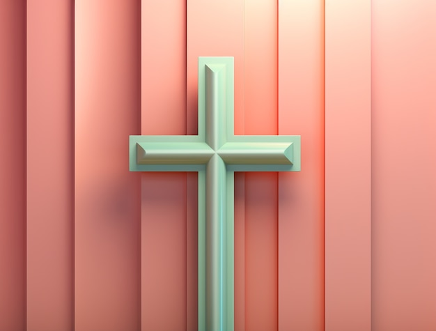 Free Photo 3d rendering of elegant cross